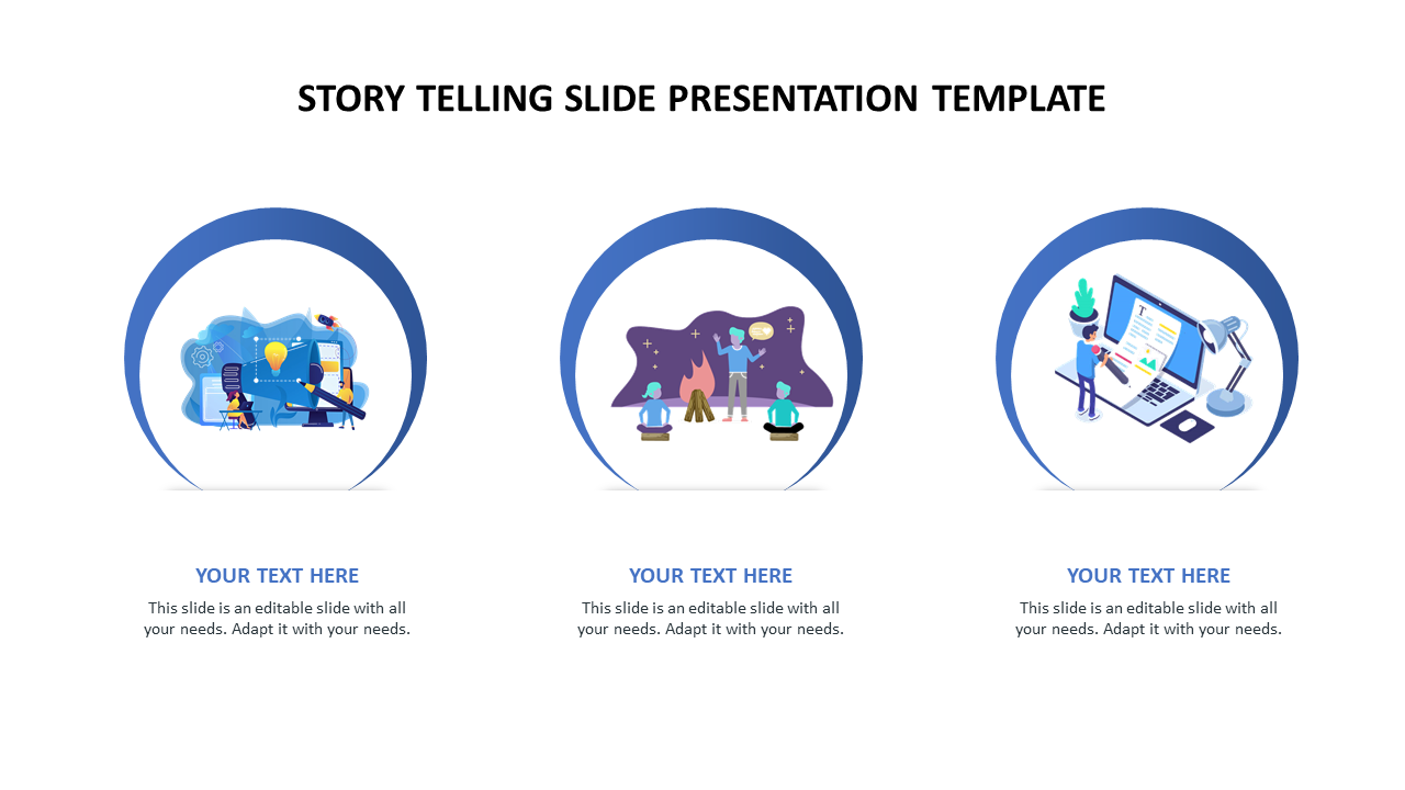 Story telling slide presentation template